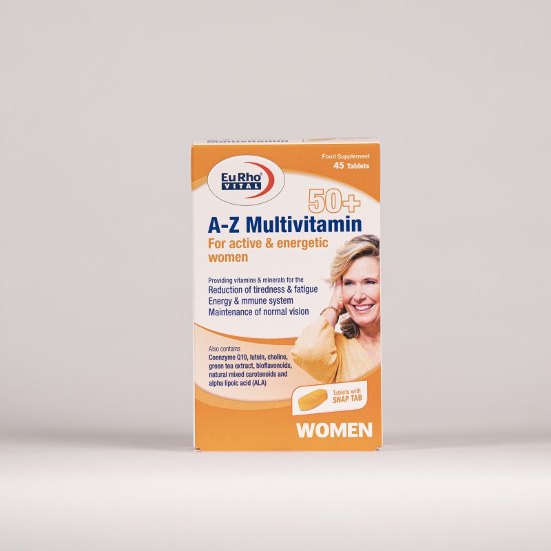 قرص مولتی ویتامین A-Z بالای 50 سال یوروویتال 45 عددی