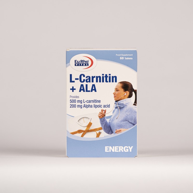 قرص ال کارنتین  500mg+ آ ال آ 200mg D یوروویتال 60 عددی