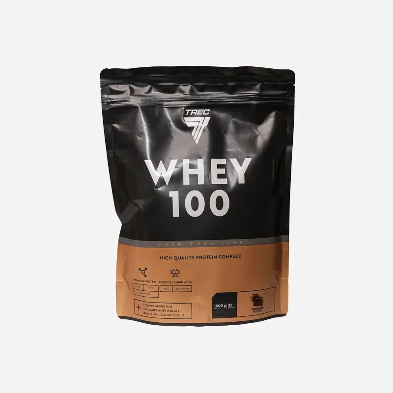 پروتئین وی ۱۰۰ گلد کر ترک نوتریشن (Trec Nutrition Whey 100 Gold Core) – ۱۰۰۰ گرم