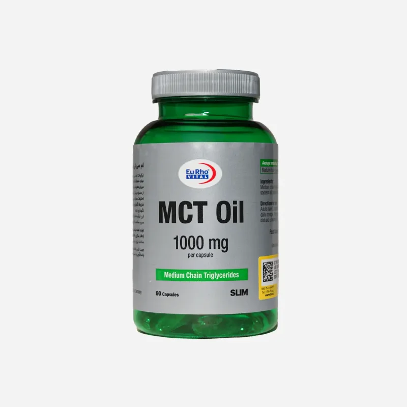 ام سی تی اویل ۱۰۰۰ میلی‌گرم یوروویتال ۶۰ کپسول (Eurho Vital MCT Oil 1000 mg 60 Capsules)