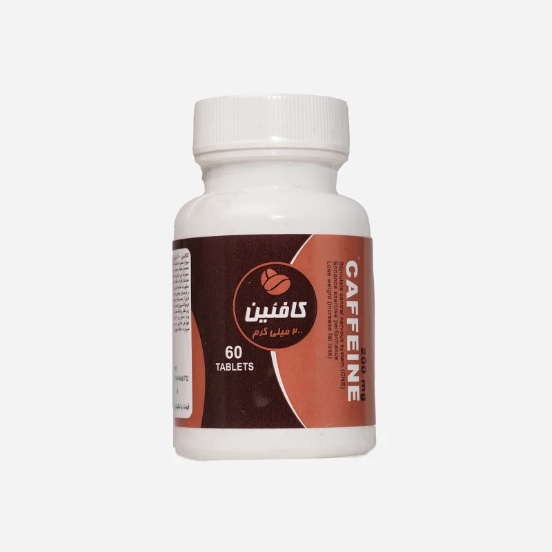 کافئین ۲۰۰ میلی‌گرم دانا ۶۰ عددی (Daana Caffeine 200 mg 60 Tablets)