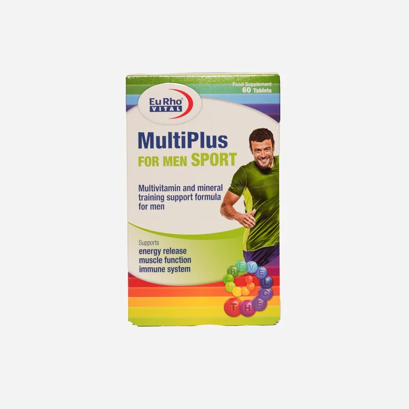 مولتی پلاس فور من اسپورت یوروویتال ۶۰ عددی | EuRho Vital MultiPlus For Men Sport 60 Tablets