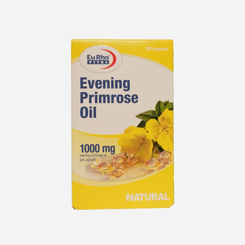 ایونینگ پرایم رز اویل ۱۰۰۰ یوروویتال ۳۰ عددی | EuRho Vital Evening Primrose Oil 1000 mg 30 Softgels