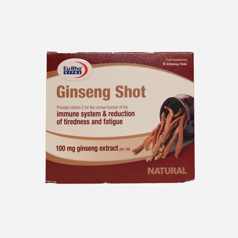 جینسینگ شات یوروویتال ۶ ویال خوراکی EuRho Vital Ginseng Shot 6 Oral Vials