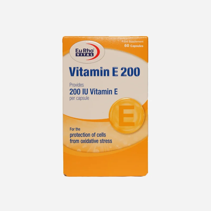 ویتامین ای ۲۰۰ یوروویتال ۶۰ عددی EuRho Vital Vitamin E 200 IU 60 Softgels