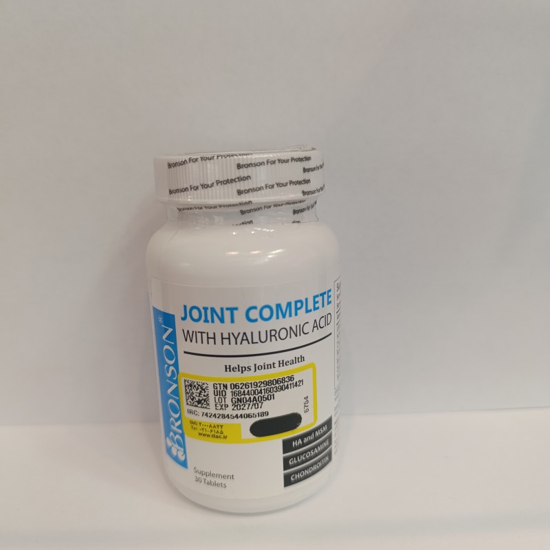 قرص جوینت کامپلت با هیالورونیک اسید برونسون Bronson Joint Complete With Hyaluronic Acid Tabs