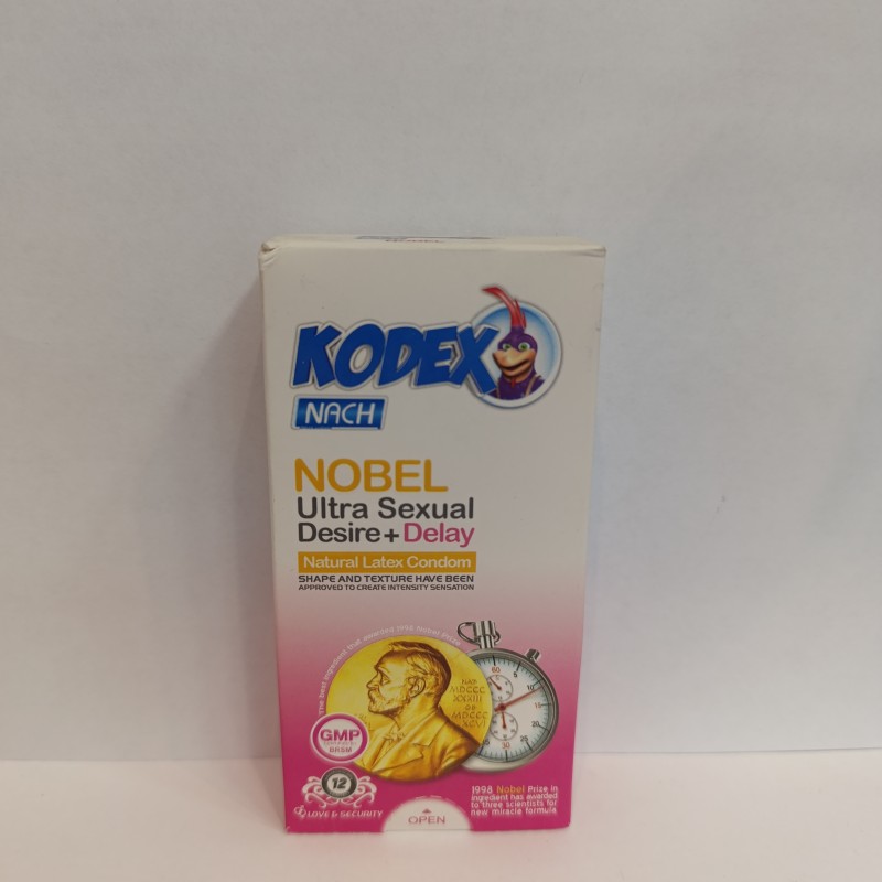 کاندوم کدکس مدل نوبل بسته 12 عددی Nobel Ultra Sexual Desire And Delay Condom