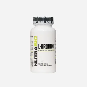 ال آرژنین نوترابایو ۶۰عدد کپسول (NutraBio L-Arginine 750mg 60 Capsules)