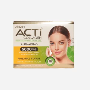 ساشه اکتی کلاژن ۵۰۰۰ میلی‌گرم ابیان دارو ۲۰ عددی (Abian Darou Acti Collagen 5000 mg 20 Sachets)