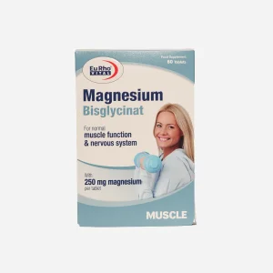 منیزیم بیس‌گلایسینات یوروویتال ۶۰ عددی (Eurho Vital Magnesium Bisglycinate 60 Tablets)