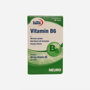 ویتامین B6 یوروویتال ۶۰ عددی | EuRho Vital Vitamin B6 60 Tablets