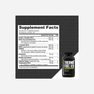 ترموفیول وی۹ آقایان نوترابایو ۱۸۰ عددی NutraBio ThermoFuel V9 for Men 180 Capsules