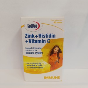 زینک و هیستیدین و ویتامین سی  Zink Histidin Vitamin C Eurho Vital