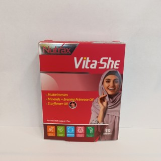 قرص مولتی ویتامین وایتا شی نوتراکس 30 عدد Nutrax Multivitamin Vita she