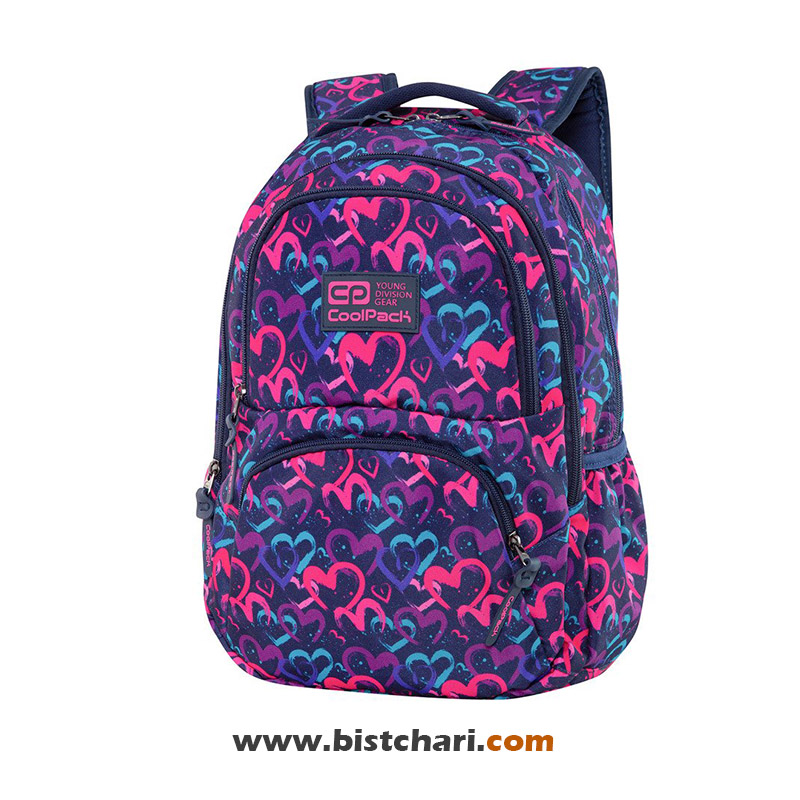 کوله پشتی مدل Dart || drawing hearts blue برند کول پک Cool pack کد C19141
