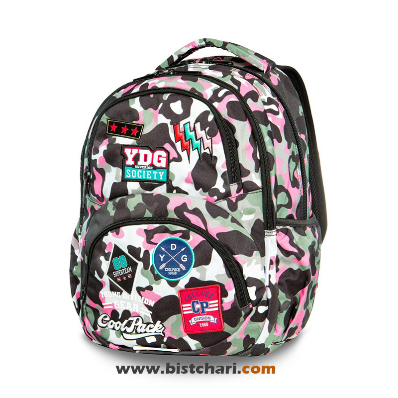 کوله پشتی مدل Dart campo pink badges برند کول پک Cool pack کد A29112