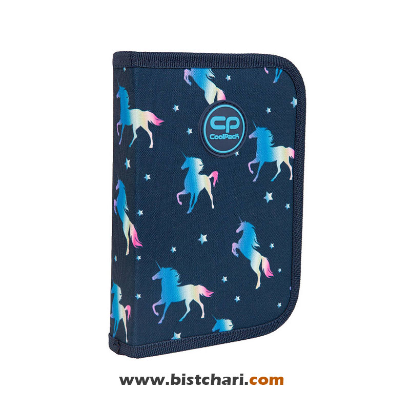 جامدادی کتابی مدل Clipper-blue unicorn برند کول پک Cool pack کد F076670