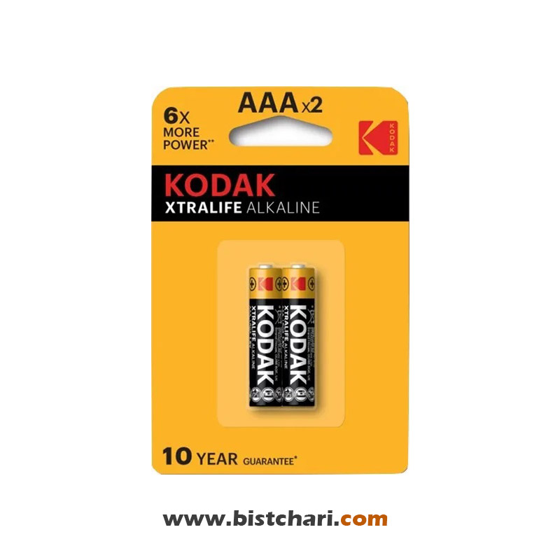 باتری نیم قلمی مدل (AAA) Xtralife Alkaline برند کداک Kodak