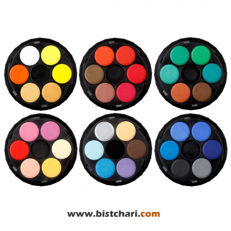 آبرنگ گرد 36 رنگ مدل 1509 برند کوه نور KOOH-I-NOOR