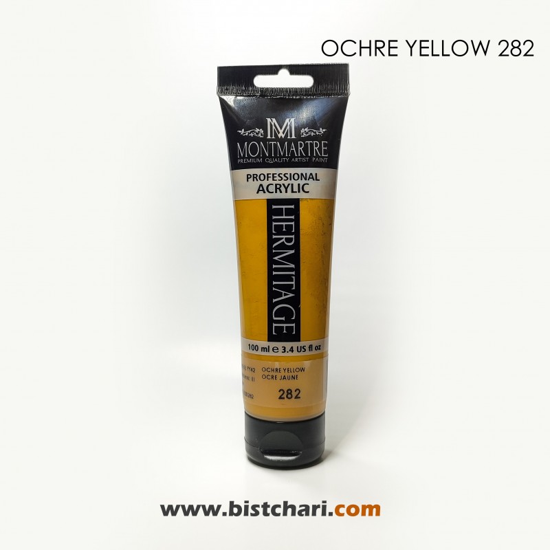 رنگ اکریلیک 100ml کد 282 (Ochre Yellow) برند مونمارت Montmartre