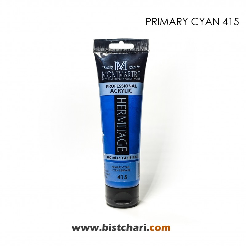 رنگ اکریلیک 100ml کد 415 (Primary Cyan) برند مونمارت Montmartre