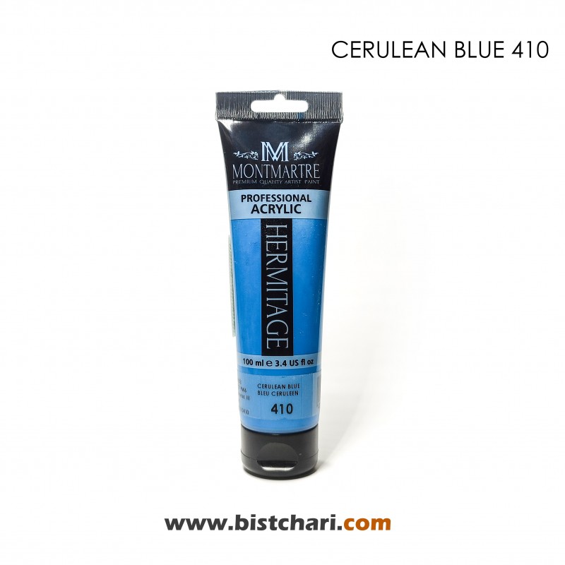 رنگ اکریلیک 100ml کد 410 (Cerulean Blue) برند مونمارت Montmartre