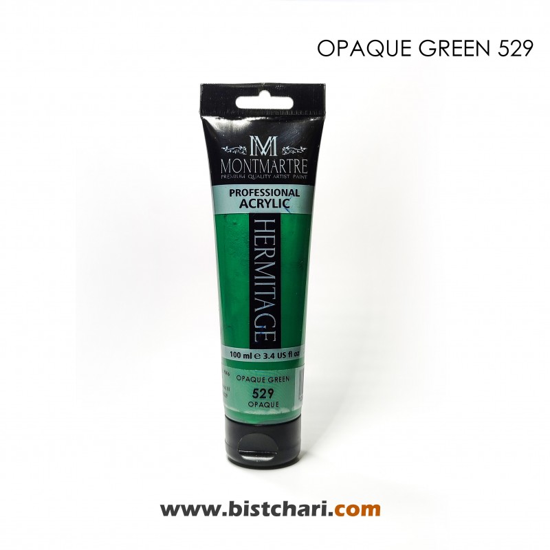 رنگ اکریلیک 100ml کد 529 (Opaque Green) برند مونمارت Montmartre