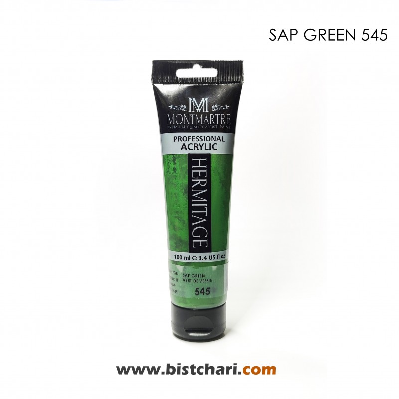 رنگ اکریلیک 100ml کد 545 (Sap Green) برند مونمارت Montmartre
