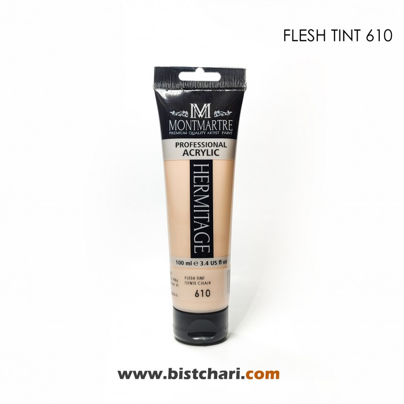 رنگ اکریلیک 100ml کد 610 (Flesh Tint) برند مونمارت Montmartre