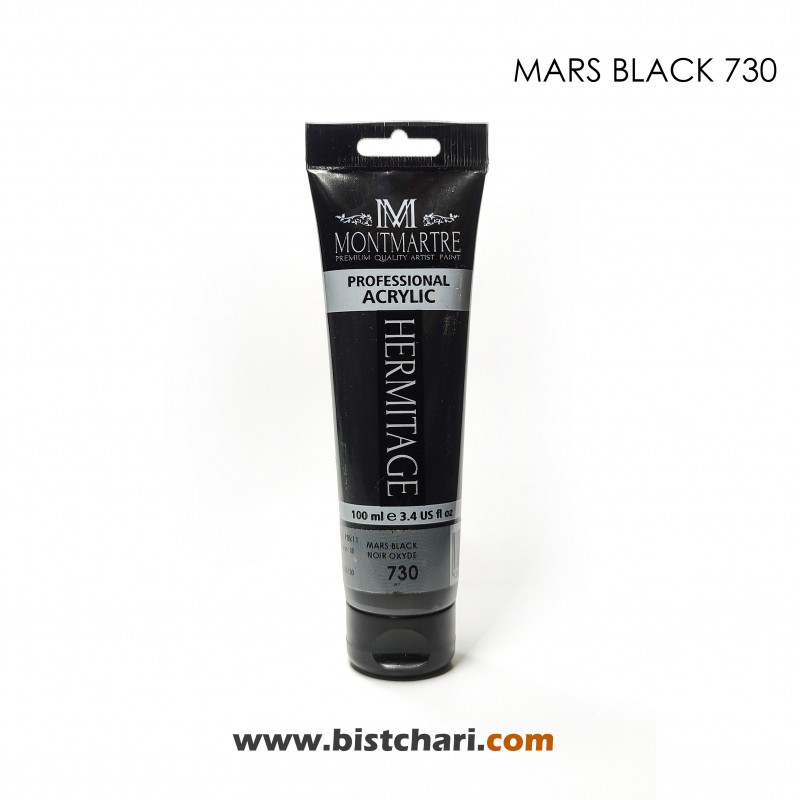 رنگ اکریلیک 100ml کد 730 (Mars Black) برند مونمارت Montmartre