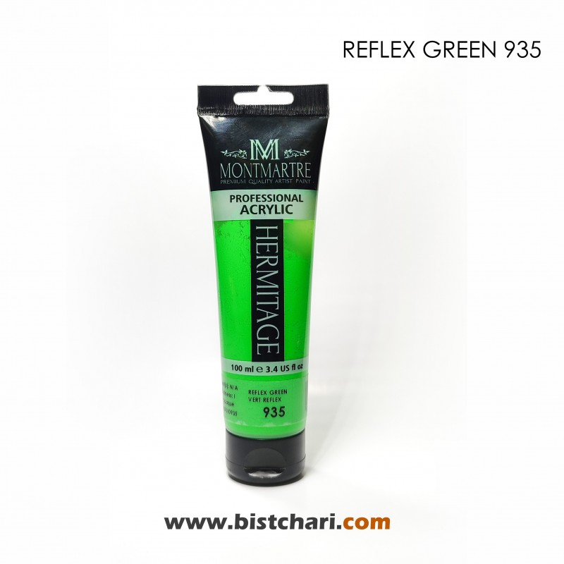 رنگ اکریلیک 100ml کد 935 (Reflex Green) برند مونمارت Montmartre