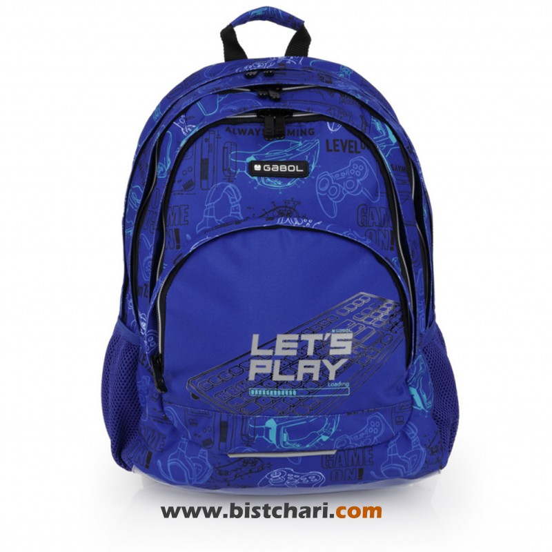 کوله پشتی مدرسه مدل Gaming برند گابل Gabol کد 236640003