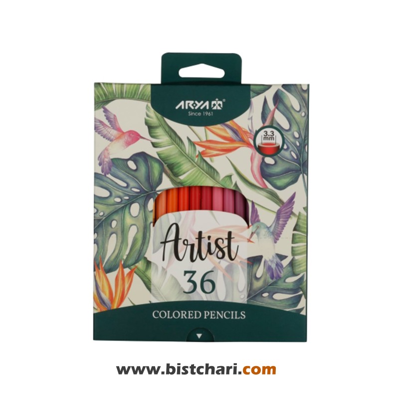 مداد رنگی 36 رنگ مدل Artist کد 3603 برند آریا Arya