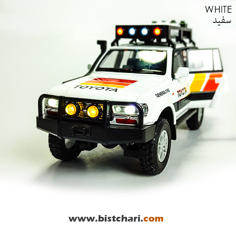 ماکت ماشین تویوتا Toyota مدل لندکروزر Land Cruiser رنگ سفید