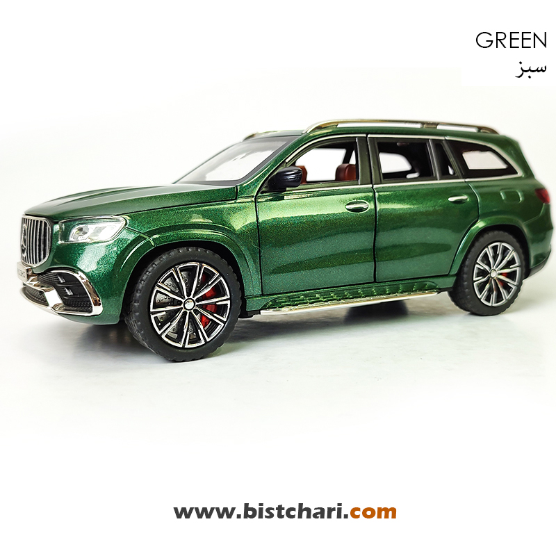ماکت ماشین مرسدس بنز  Mercedes-Benz مدل AMG GLS63 رنگ سبز