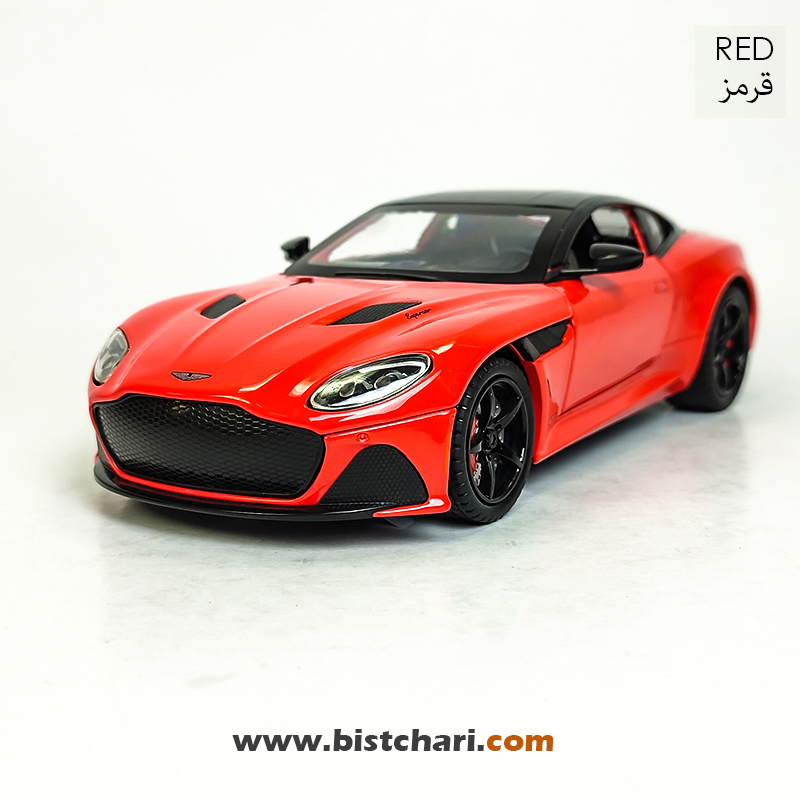 ماکت ماشین استون مارتین Aston Martin مدل DBS Super Leggera رنگ قرمز