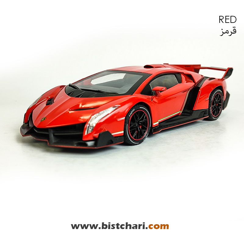 ماکت ماشین لامبورگینی Lamborghini مدل Veneno رنگ قرمز