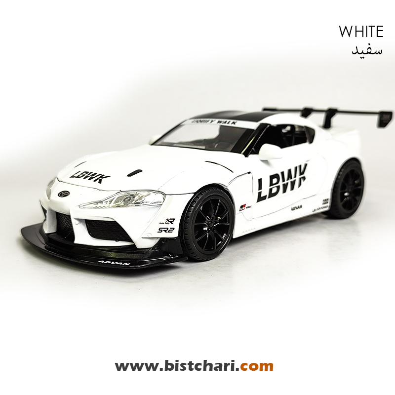 ماکت ماشین تویوتا Toyotaمدل Supra mk5 gr رنگ سفید