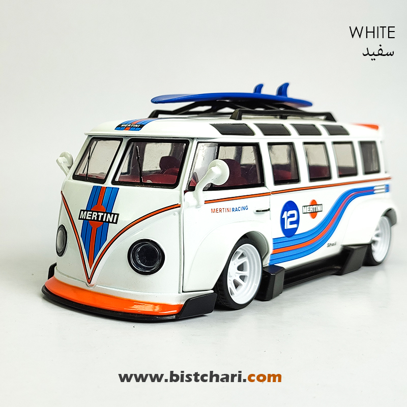 ماکت ماشین فولکس واگن Volkswagen مدل T1(Type 2) رنگ سفید