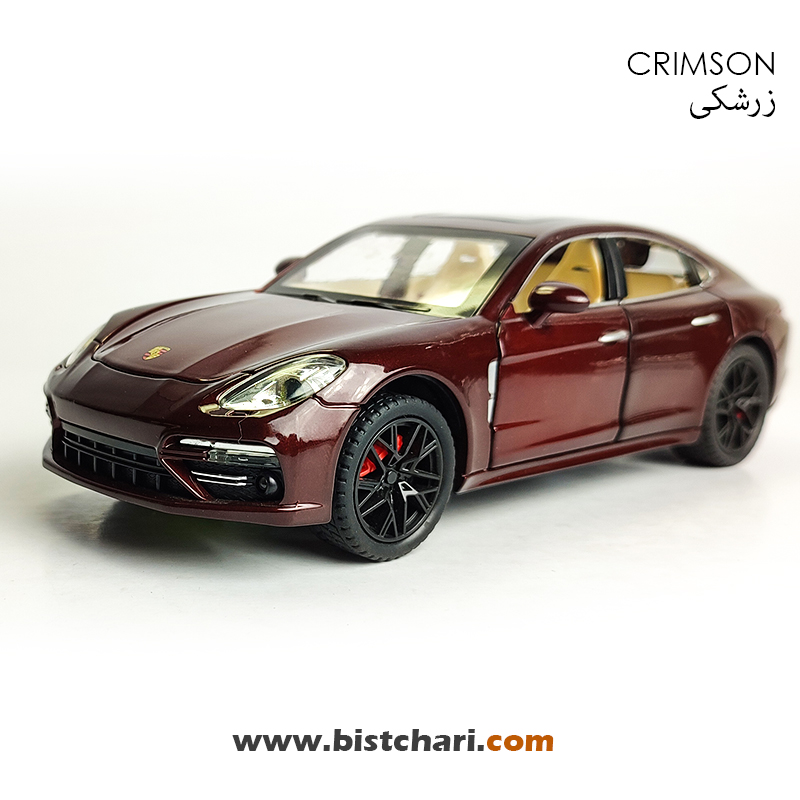 ماکت ماشین پورشه Porsche مدل پانامرا Panamera رنگ زرشکی