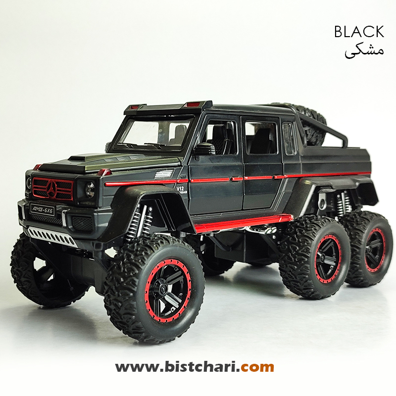 ماکت ماشین مرسدس بنز  Mercedes-Benz مدل G63 AMG 6x6 رنگ مشکی