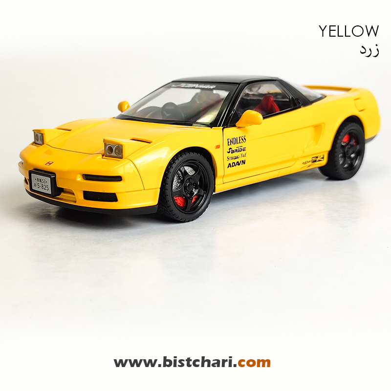 ماکت ماشین هوندا Honda مدل NSX NA1/NA2 رنگ زرد