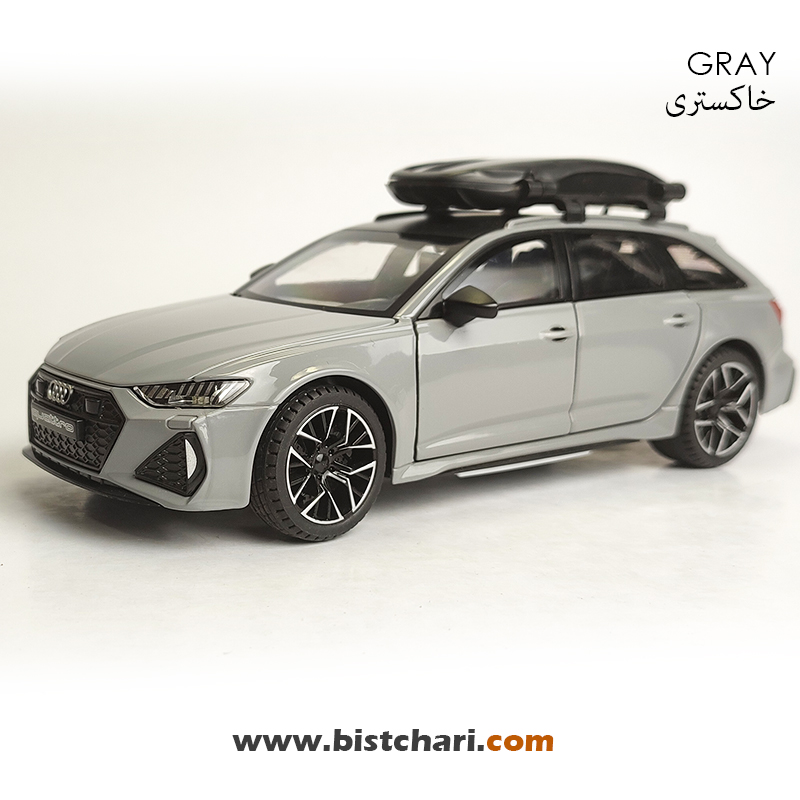 ماکت ماشین آئودی Audi مدل RS6 رنگ خاکستری