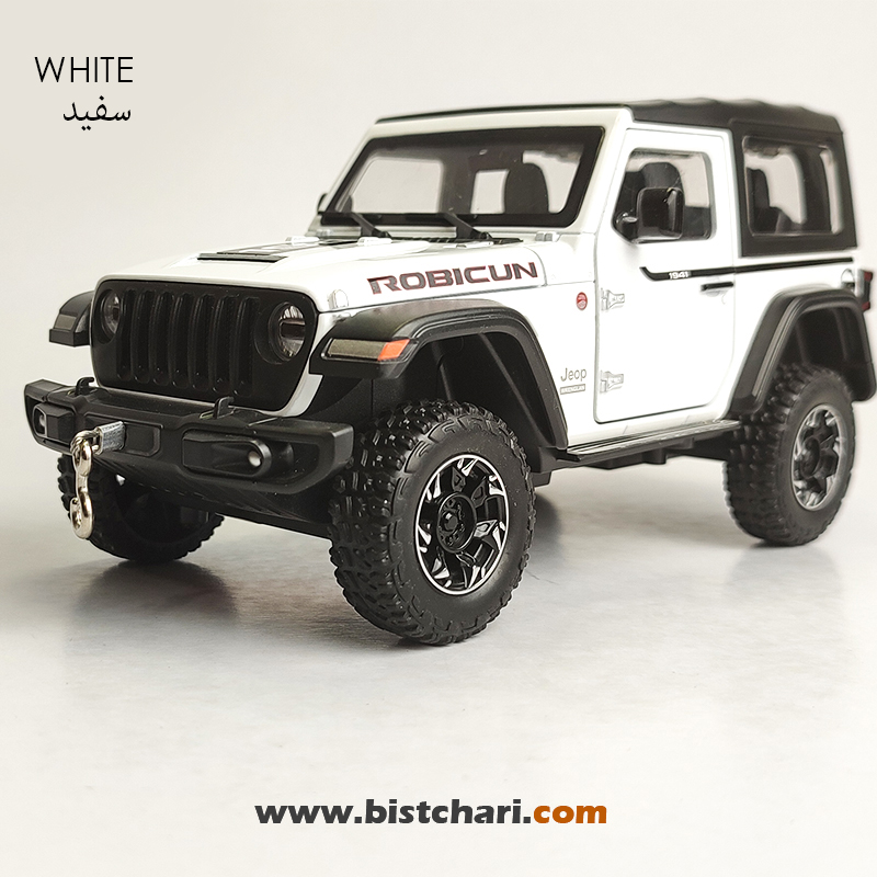 ماکت ماشین جیپ Jeep مدل Wrangler Rubicon رنگ سفید