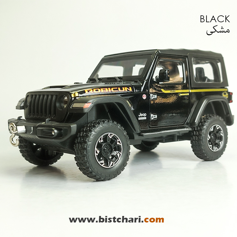 ماکت ماشین جیپ Jeep مدل Wrangler Rubicon رنگ مشکی