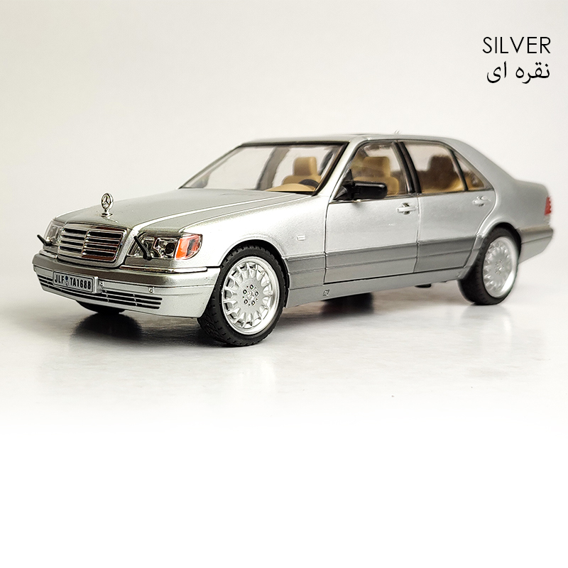 ماکت ماشین مرسدس بنز  Mercedes-Benz مدل S-Class W140 رنگ نقره ای