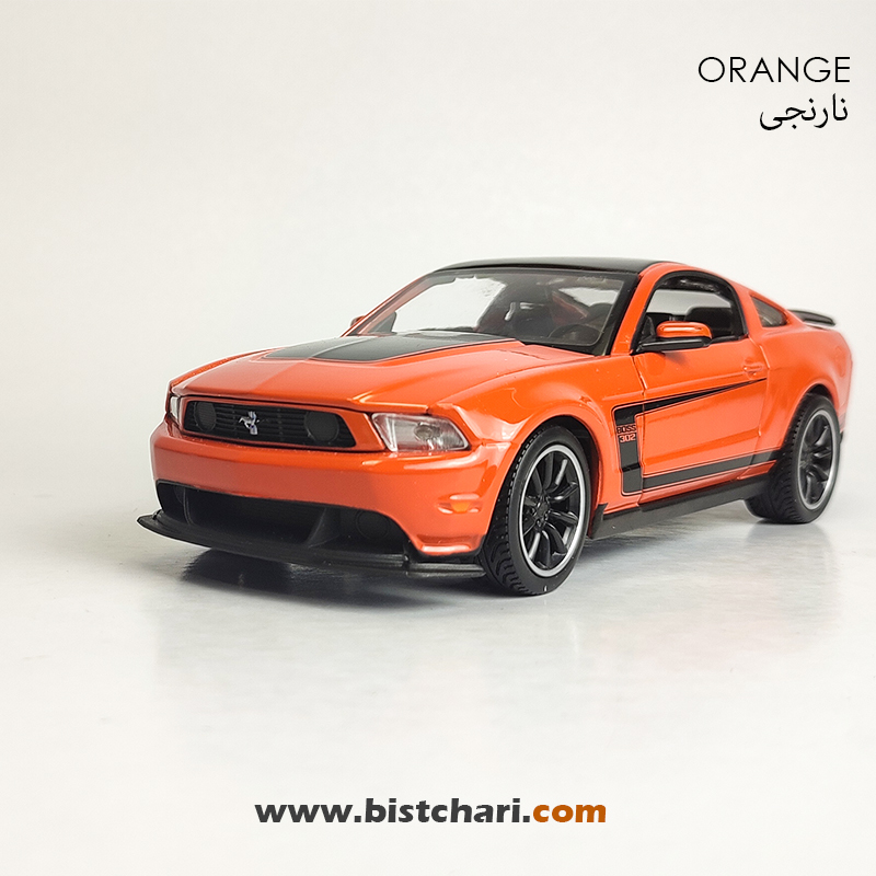 ماکت ماشین فورد Ford مدل Mustang Boss 302 رنگ نارنجی