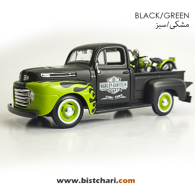ماکت ماشین فورد Ford مدل F-1 رنگ مشکی/سبز