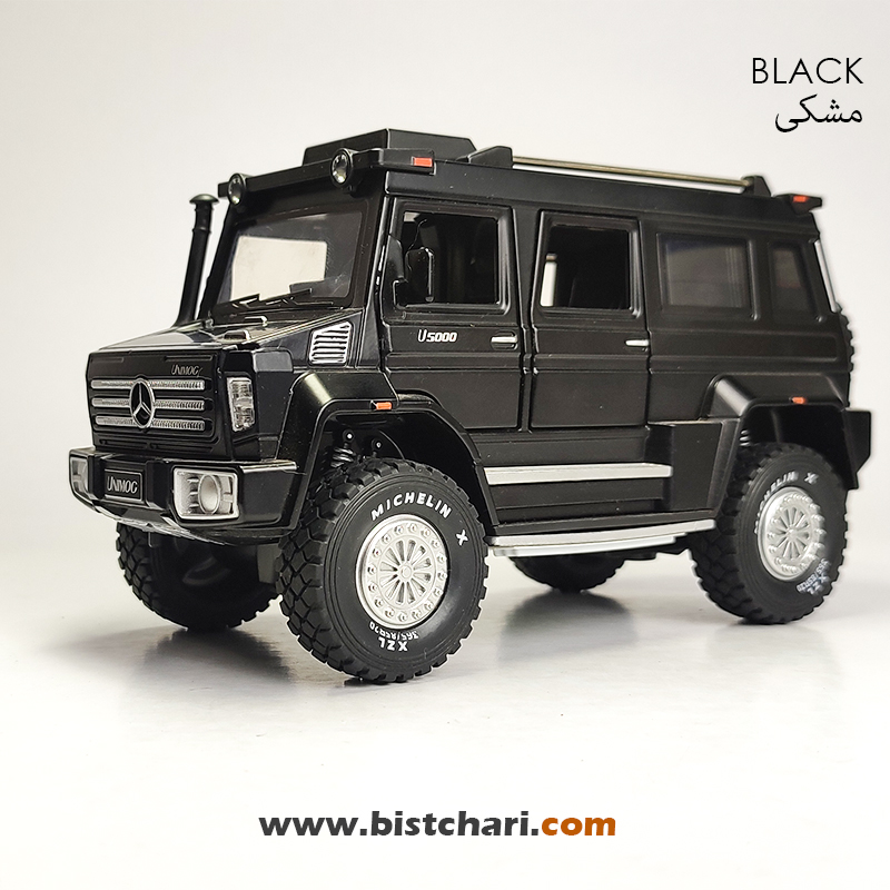 ماکت ماشین مرسدس بنز Mercedes-Benz مدل Unimog U5000 رنگ مشکی