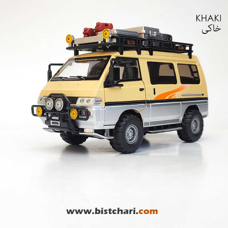 ماکت ماشین میتسوبیشی Mitsubishi مدل Delica رنگ خاکی